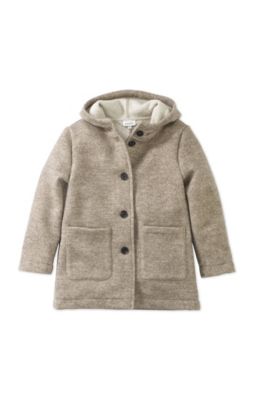 Kinder Rhnmantel aus reiner Schurwolle beige Gr. 98/104