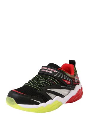 SKECHERS sneaker lighted gore & strap Sneakers Low schwarz Gr. 32 Jungen Kinder