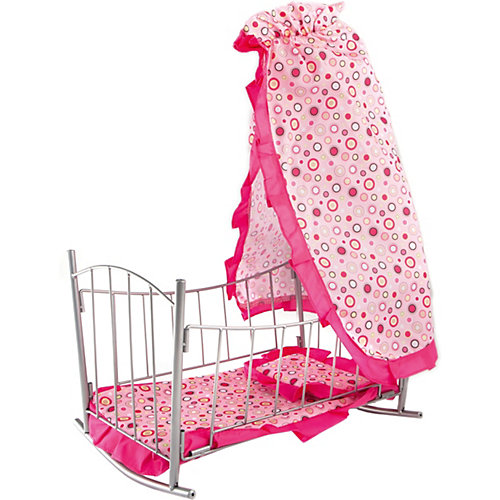 Кроватка-качалка Buggy Boom Loona, розовый с кружочками от Buggy Boom