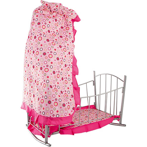 Кроватка-качалка Buggy Boom Loona, розовый с кружочками от Buggy Boom