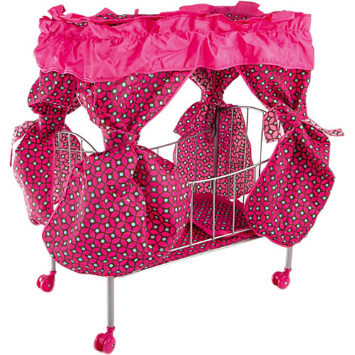 Кроватка с балдахином Buggy Boom Loona, темно-розовый с узором от Buggy Boom