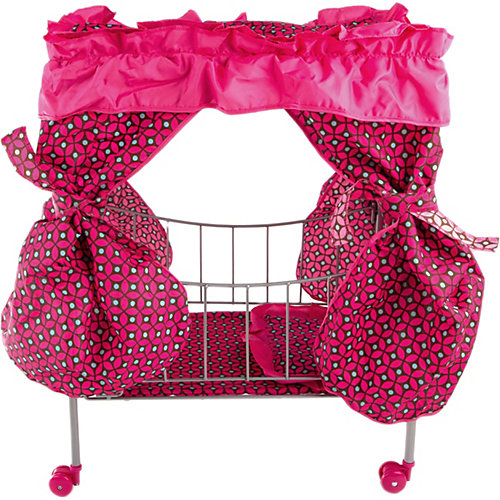 Кроватка с балдахином Buggy Boom Loona, темно-розовый с узором от Buggy Boom