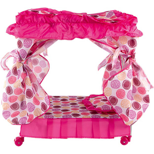 Кроватка с балдахином Buggy Boom Loona, белый с кружочками от Buggy Boom