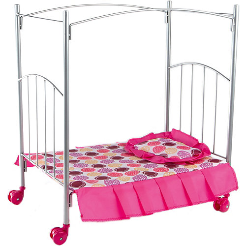 Кроватка с балдахином Buggy Boom Loona, белый с кружочками от Buggy Boom