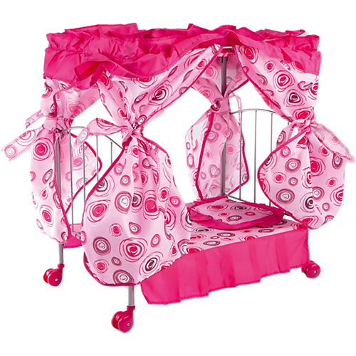 Кроватка с балдахином Buggy Boom Loona, розовый с кольцами от Buggy Boom