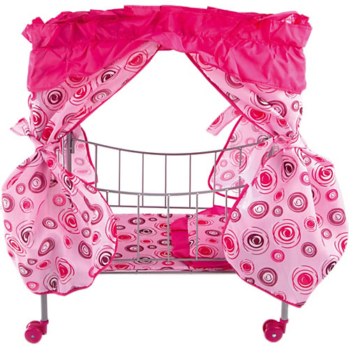Кроватка с балдахином Buggy Boom Loona, розовый с кольцами от Buggy Boom