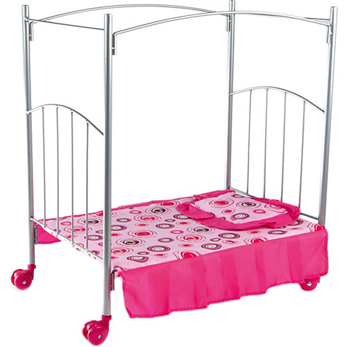 Кроватка с балдахином Buggy Boom Loona, розовый с кольцами от Buggy Boom