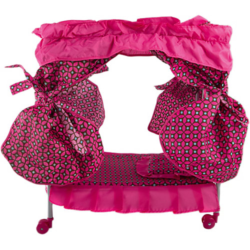 Кроватка с балдахином Buggy Boom Loona, темно-розовый с узором от Buggy Boom