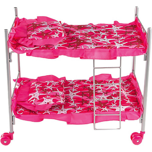 Кроватка двухэтажная Buggy Boom Loona, темно-розовый со звездами от Buggy Boom