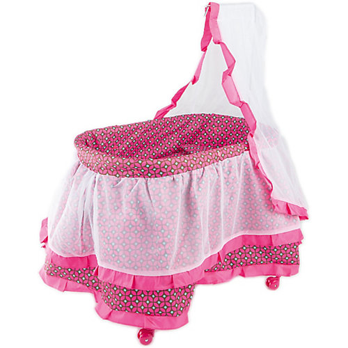 Кроватка с балдахином Buggy Boom Loona, темно-розовый с узором от Buggy Boom