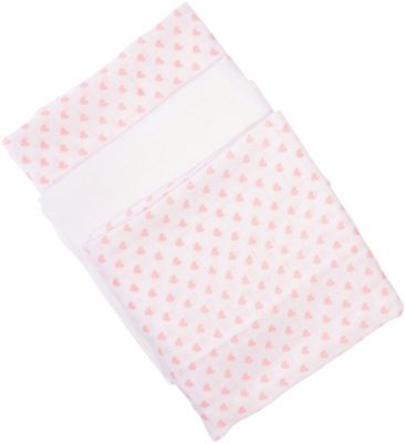 Mullwindeln, 3er Pack, 80 x 80 cm, Sweet Heart