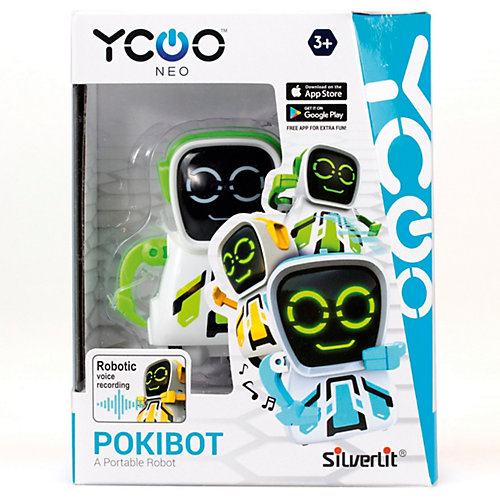 Интерактивный робот Silverlit Yxoo Покибот, жёлтый квадратный от Silverlit