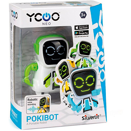 Интерактивный робот Silverlit Yxoo Покибот, жёлтый квадратный от Silverlit
