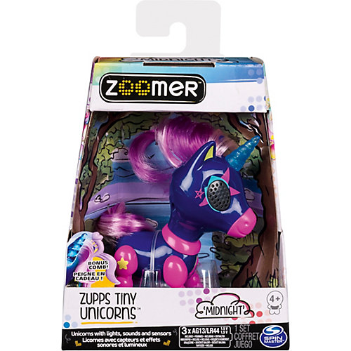 Интерактивная игрушка Spin Master Zoomer Счастливый единорог Midnight, тёмно-синий от Spin Master