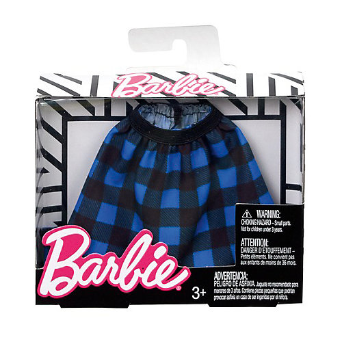 Одежа для куклы Barbie, Синяя юбка в клетку от Mattel