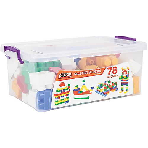 Конструктор Pilsan Master Blocks, 78 деталей от Pilsan