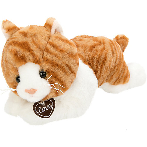 Мягкая игрушка Fluffy Family "Кошка Лежебока", 28 см, бело-коричневая от Fluffy Family