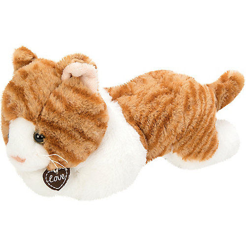 Мягкая игрушка Fluffy Family "Кошка Лежебока", 28 см, бело-коричневая от Fluffy Family