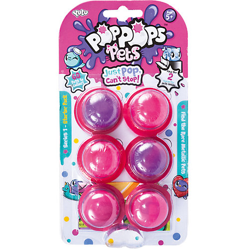 Игровой набор Yulu PopPops Pets, 6 шт от BANDAI