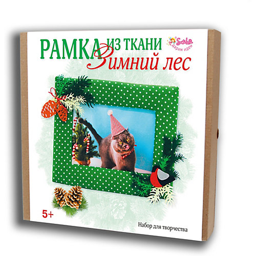 Набор для творчества Santa Lucia Рамка из ткани Зимний лес от Santa Lucia