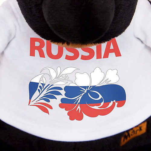 Мягкая игрушка Budi Basa Собака Ваксон в футболке с принтом "Россия", 29 см от Budi Basa