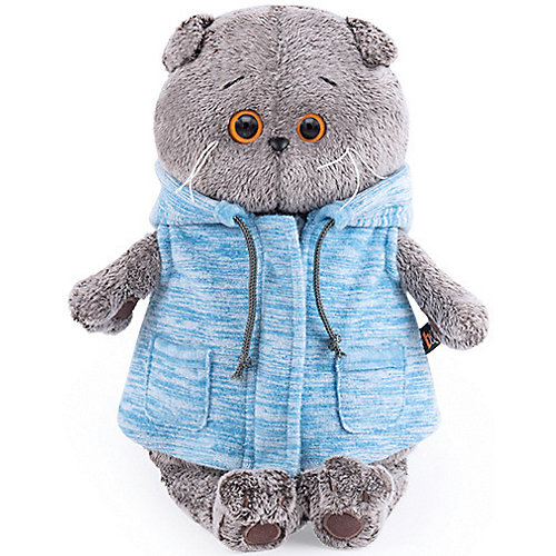 Мягкая игрушка Budi Basa Кот Басик в голубом жилете, 30 см от Budi Basa