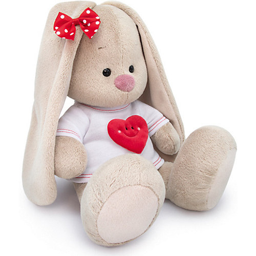 Мягкая игрушка Budi Basa Зайка Ми в футболке с сердцем, 25 см от Budi Basa