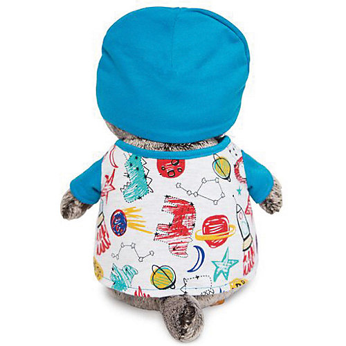 Мягкая игрушка Budi Basa Кот Басик в футболке космос и в шапочке, 30 см от Budi Basa