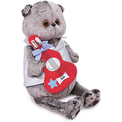 Мягкая игрушка Budi Basa Кот Басик в жилете с гитарой, 25 см от Budi Basa