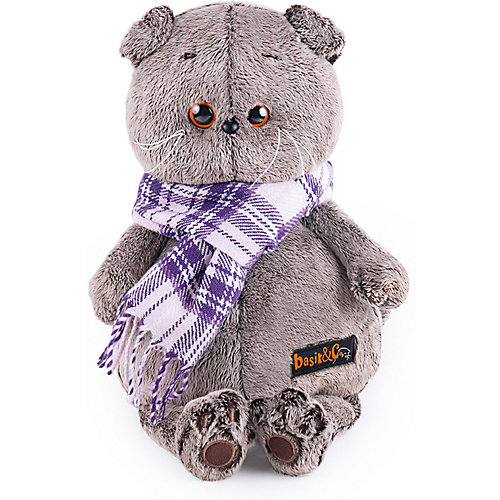Мягкая игрушка Budi Basa Кот Басик в фиолетовом шарфе, 25 см от Budi Basa