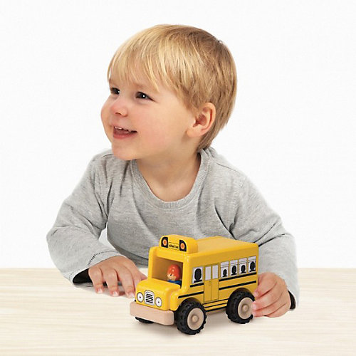 Деревянная игрушка Wonderworld Miniworld Школьный автобус от Wonderworld