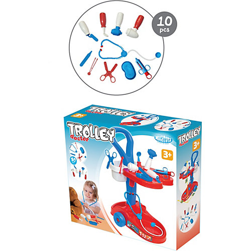 Игровой набор в тележке Mochtoys "Доктор" от Mochtoys