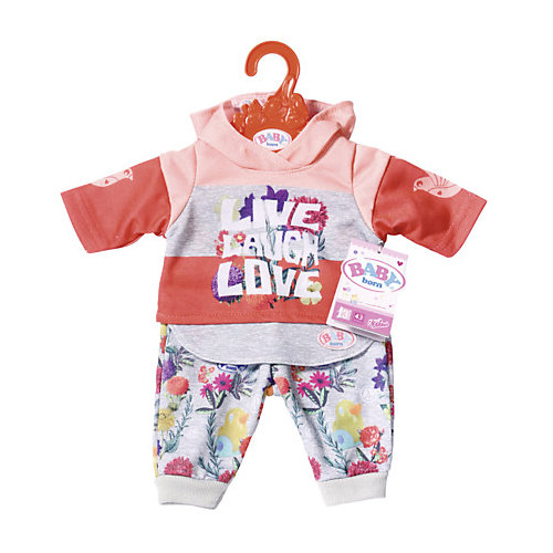 Одежда для куклы Zapf Creation Baby Born Цветочный костюм, красный от Zapf Creation