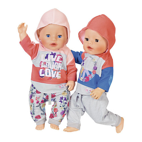 Одежда для куклы Zapf Creation Baby Born Цветочный костюм, красный от Zapf Creation