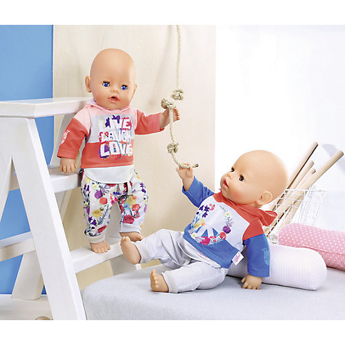Одежда для куклы Zapf Creation Baby Born Цветочный костюм, красный от Zapf Creation