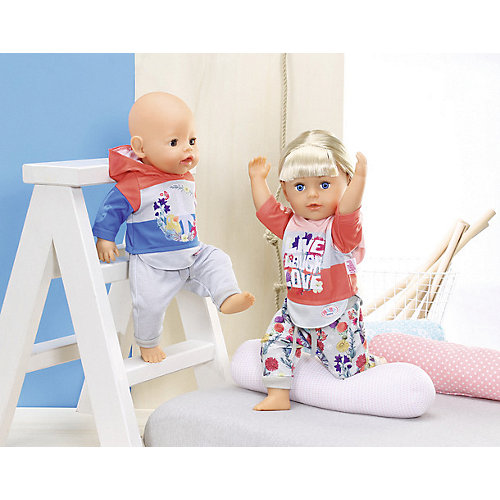 Одежда для куклы Zapf Creation Baby Born Цветочный костюм, красный от Zapf Creation