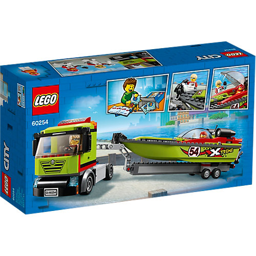 Конструктор LEGO City Great Vehicles 60254: Транспортировщик скоростных катеров от LEGO