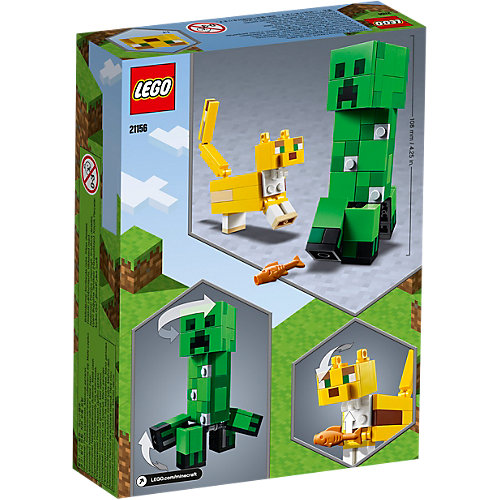 Конструктор LEGO Minecraft 21156: Большие фигурки, Крипер и Оцелот от LEGO