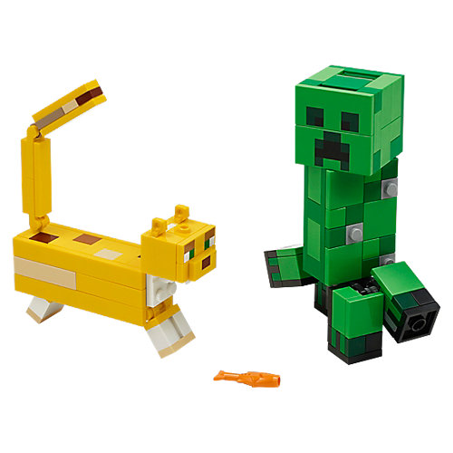 Конструктор LEGO Minecraft 21156: Большие фигурки, Крипер и Оцелот от LEGO