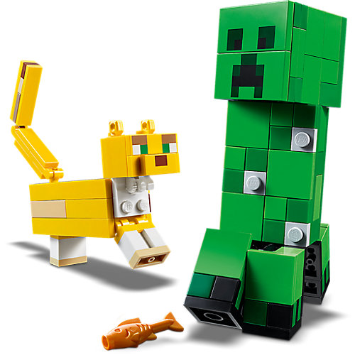 Конструктор LEGO Minecraft 21156: Большие фигурки, Крипер и Оцелот от LEGO