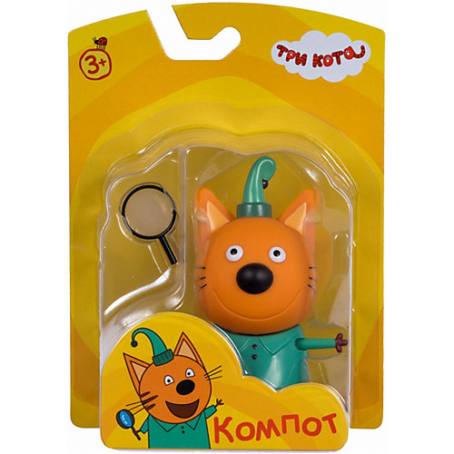 Фигурка 1Toy "Три кота: Компот", с аксессуаром, 7,6 см от 1Toy