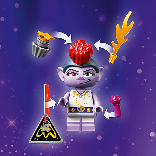 Конструктор LEGO Trolls 41254: Концерт в городе Рок-на-Вулкане от LEGO