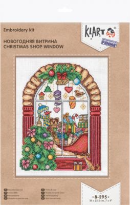 Набор для вышивания Klart "Новогодняя витрина"