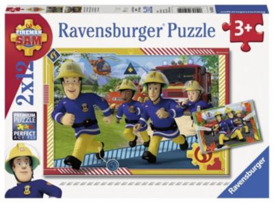 Sam Und Sein Team 2er Set Puzzle Je 12 Teile Feuerwehrmann Sam Mytoys