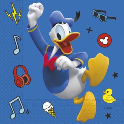 Mickey 20 zweilagige Servietten 33x33 cm Design Mickey Pals at Play blau