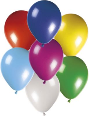 Luftballons MULTICOLOUR 8er Set 8 Stück Ballons Partyballons bunt Geburtstag NEU 