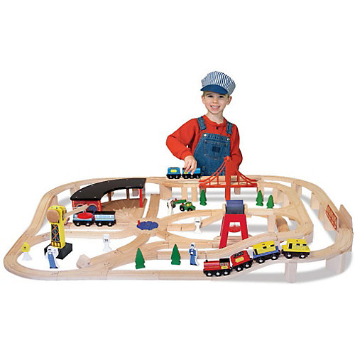 Деревянный набор Melissa&Doug Железная дорога от Melissa & Doug