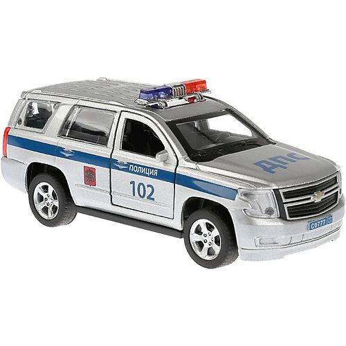 Металлическая машинка Технопарк Chevrolet Tahoe, Полиция от ТЕХНОПАРК