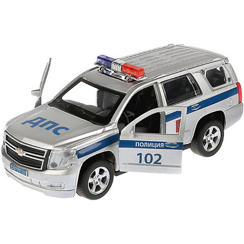 Металлическая машинка Технопарк Chevrolet Tahoe, Полиция от ТЕХНОПАРК