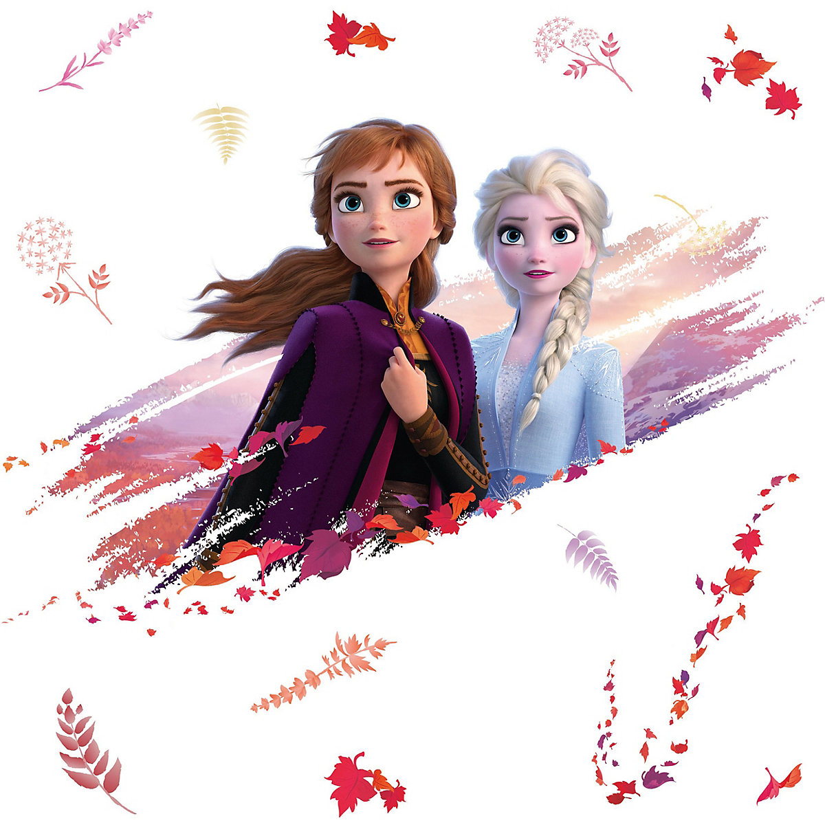 Wandsticker Disney Frozen II   Elsa & Anna
